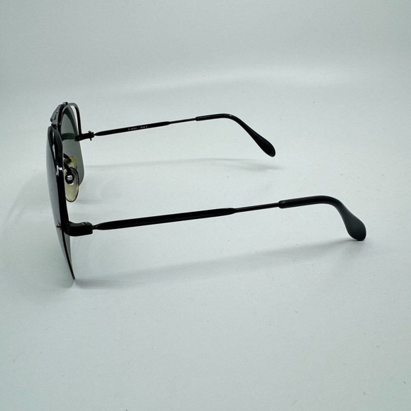 Vintage Cool Ray Aviator Style Sunglasses frames black Green Lens H9351 - Picture 2 of 7